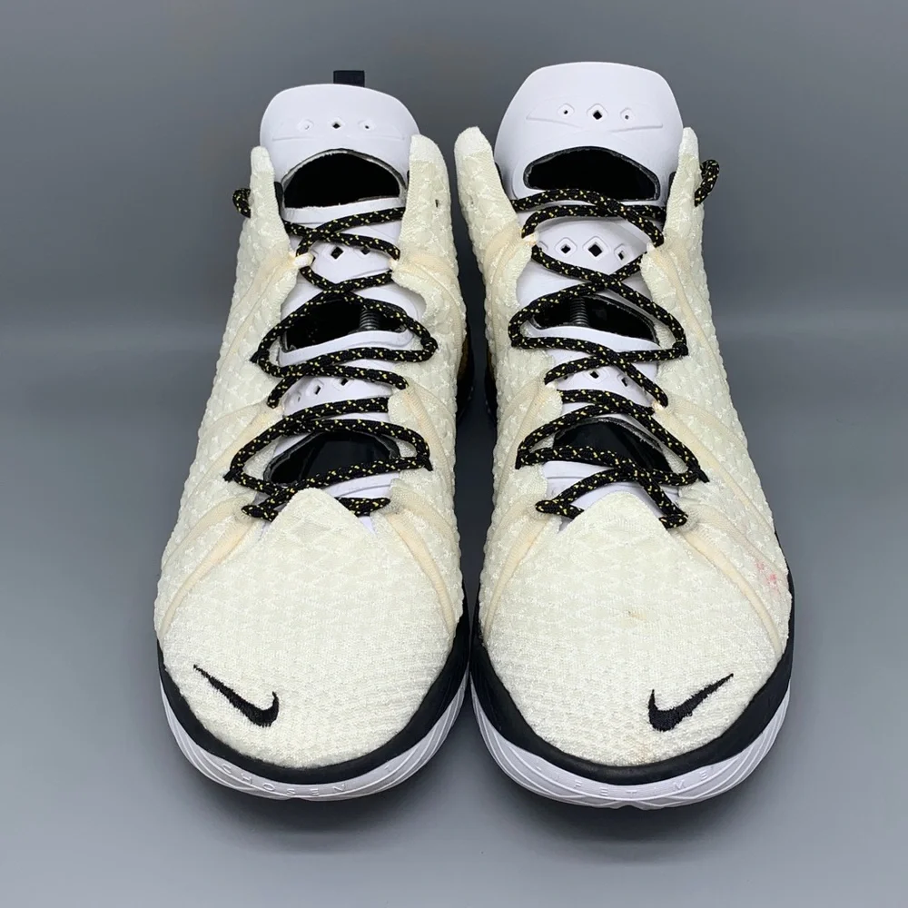 Nike LeBron 18 Black White Basketball Shoes CQ9283-100‎ Men’s Sz 13.5